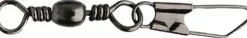 Black Barrel Swivel + Safety Snap