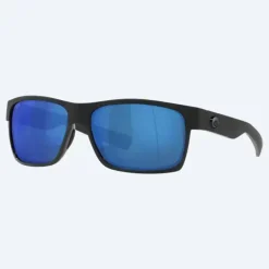 Half Moon - Shiny & Matte Black Frame 580P - Blue Mirror Gla