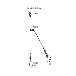 Kayak Flattie Rig - Haak: 2