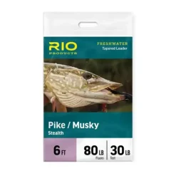 Pike/Musky Leader - Stealth - 6 ft/1,8 m - 30 lb