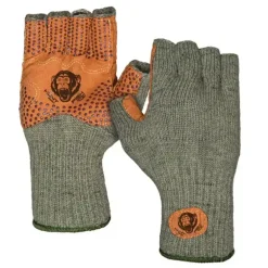 Wooly Olive Half Finger Wool Glove