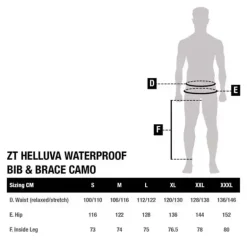 ZT Helluva Waterproof Bib and Brace Camo